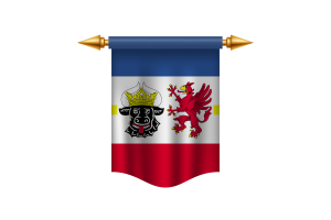 Mecklenburg-Western Pomerania Flag Royal Banner flag