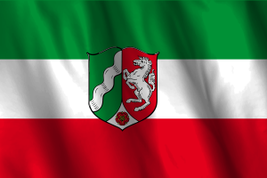 National Flag of North Rhine-Westphalia flag