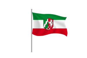 North Rhine-Westphalia Flag Clipart flag