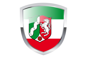 National Flag of North Rhine-Westphalia Clipart flag