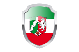 North Rhine-Westphalia Shield Logo flag