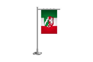3d North Rhine-Westphalia Standing Flag flag