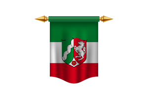 North Rhine-Westphalia Flag Royal Banner flag