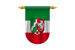 North Rhine-Westphalia Flag Emblem Vector Images flag
