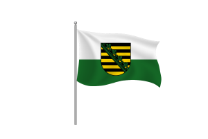 Clipart flagi Saksonii flag