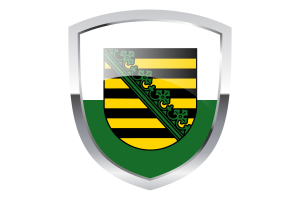 Flaga narodowa Saksonii Clipart flag