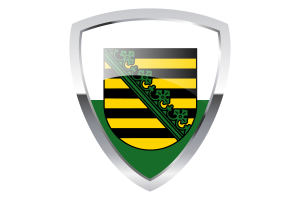 Flaga tarczy Saksonii flag