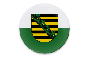 Wektorowa flaga Saksonii flag