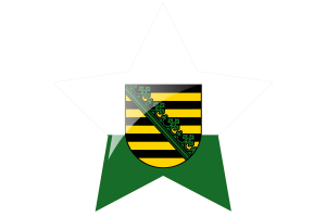 Ikona gwiazdy flagi Saksonii flag