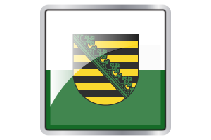 Kwadratowa ikona flagi Saksonii flag