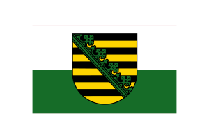 Ilustracja wektorowa flagi Saksonii flag