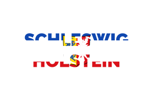 Schleswig-Holstein Text Art flag