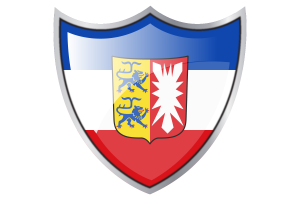 Shield with Flag of Schleswig-Holstein flag