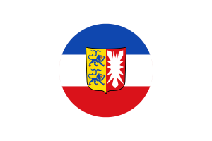 Schleswig-Holstein Flag Circle Vector Free flag