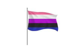 Gender Fluid Flag symbol flag