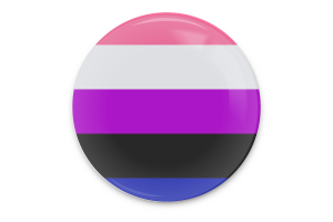 Gender Fluid Flag Vector Art flag