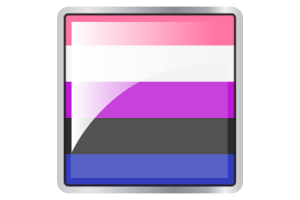 Gender Fluid Flag Square icon flag