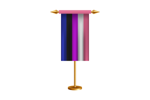 Gender Fluid Ceremonial Flag Vector Free flag