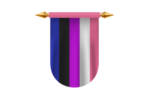Gender Fluid Flag Emblem Vector Images flag