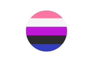 Gender Fluid Flag Circle Vector Free flag