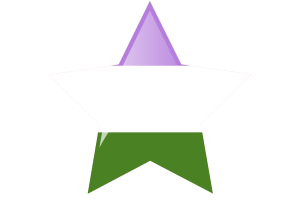 Genderqueer Flag Star Icon flag