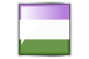 Genderqueer Flag Square icon flag