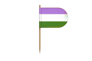 Genderqueer Flag for Desk, Table flag