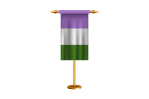 Genderqueer Ceremonial Flag Vector Free flag