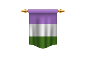 Genderqueer Flag Royal Banner flag