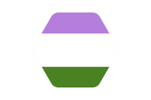 Genderqueer Flag Vector Illustration flag