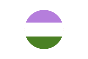 Genderqueer Flag Circle Vector Free flag