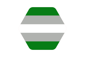 Greyromantic Flag Vector Illustration flag