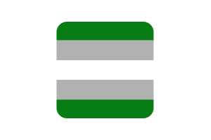 Greyromantic Flag Square Rounded Shape flag