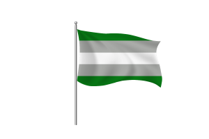 Greyromantic Flag symbol flag