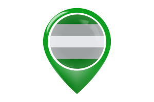 Greyromantic Flag Map Pin Icon flag