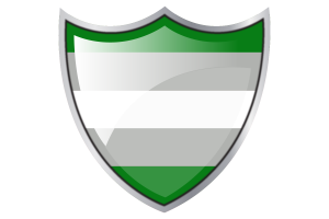 Shield with Flag of Greyromantic flag