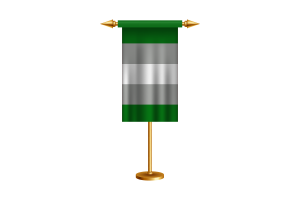 Greyromantic Ceremonial Flag Vector Free flag