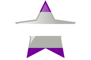 Ikona gwiazdy flagi greyromantycznej flag