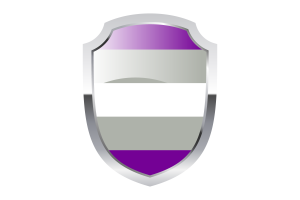 Logo tarczy greyromantycznej flag