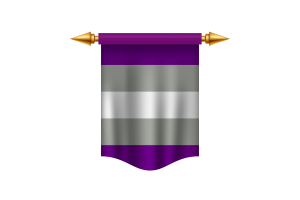 Królowski baner flagi greyromantycznej flag