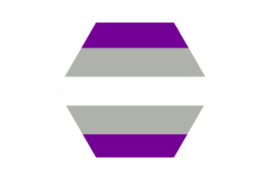 Wektorowa flaga greyromantyczna za darmo | SVG i PNG flag