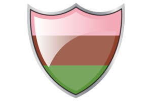 Shield with Flag of Gynosexual flag