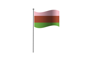 Waving Flag of Gynosexual flag