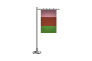 3d Gynosexual Standing Flag flag