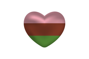 Love of Gynosexual Heart Shape flag