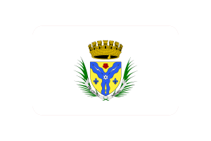 Sherbrooke Flag Rounded Rectangle Vector Illustration flag