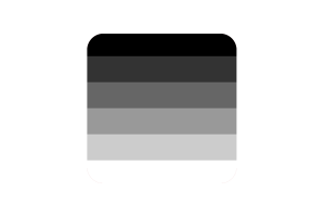 Gynosexual Flag Square Rounded Shape flag