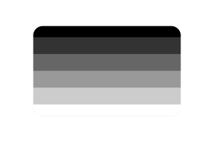 Gynosexual Flag rounded Rectangle Vector Illustration flag