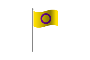 Waving Flag of Intersex flag