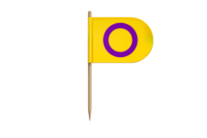 Intersex Flag for Desk, Table flag